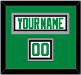 Dallas Nameplate & Number (Shoulder) - Road White - Triple Mat 2