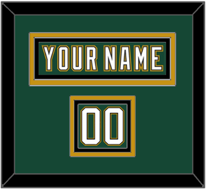 Dallas Nameplate & Number (Shoulder) - Alternate Green (1997-1999) - Triple Mat 2