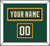 Dallas Nameplate & Number (Shoulder) - Alternate Green (1997-1999) - Triple Mat 2