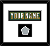 Dallas Nameplate & Stanley Cup Finals Patch - Alternate Green (1997-1999) - Single Mat 1