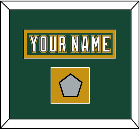Dallas Nameplate & Stanley Cup Finals Patch - Alternate Green (1997-1999) - Essential Tier 3