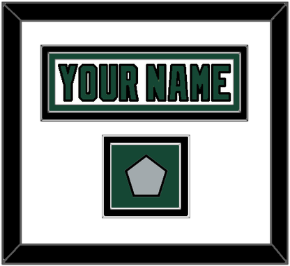 Dallas Nameplate & Stanley Cup Champions Patch - Home White (1994-1999) - Signature Tier 1