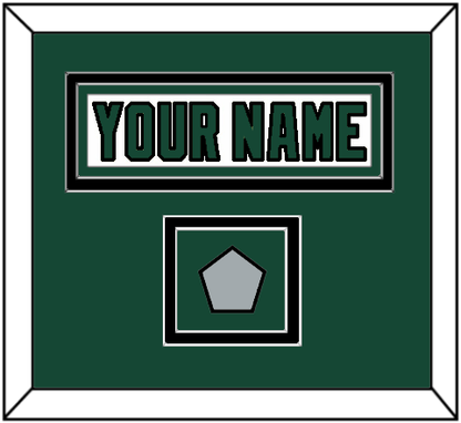 Dallas Nameplate & Stanley Cup Champions Patch - Home White (1994-1999) - Signature Tier 2