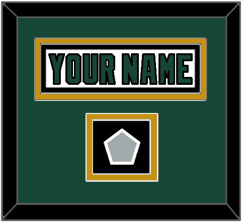 Dallas Nameplate & Stanley Cup Champions Patch - Home White (1994-1999) - Signature Tier 3