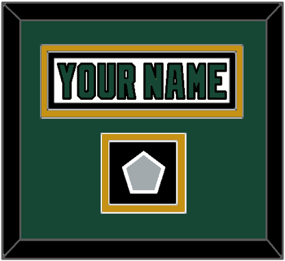 Dallas Nameplate & Stanley Cup Champions Patch - Home White (1994-1999) - Signature Tier 3