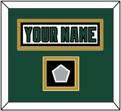 Dallas Nameplate & Stanley Cup Champions Patch - Home White (1994-1999) - Signature Tier 3