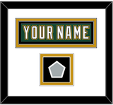 Dallas Nameplate & Stanley Cup Champions Patch - Alternate Green (1997-1999) - Double Mat 1