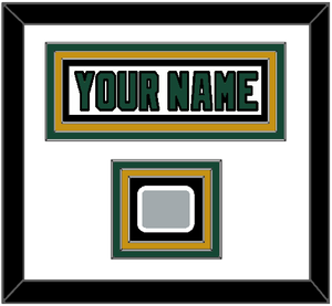 Dallas Nameplate & Stanley Cup Champions Patch - Home White (1994-1999) - Triple Mat 1