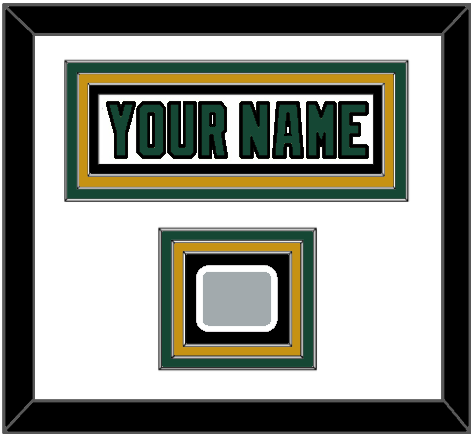 Dallas Nameplate & Stanley Cup Finals Patch - Home White (1994-1999) - Triple Mat 1