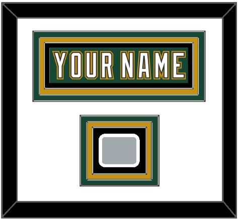 Dallas Nameplate & Stanley Cup Champions Patch - Alternate Green (1997-1999) - Premier Tier 1