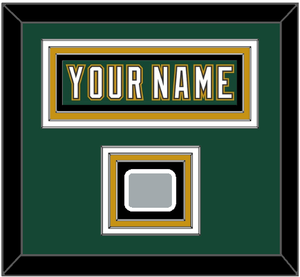 Dallas Nameplate & Stanley Cup Champions Patch - Alternate Green (1997-1999) - Triple Mat 2