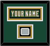 Dallas Nameplate & Stanley Cup Champions Patch - Alternate Green (1997-1999) - Triple Mat 2