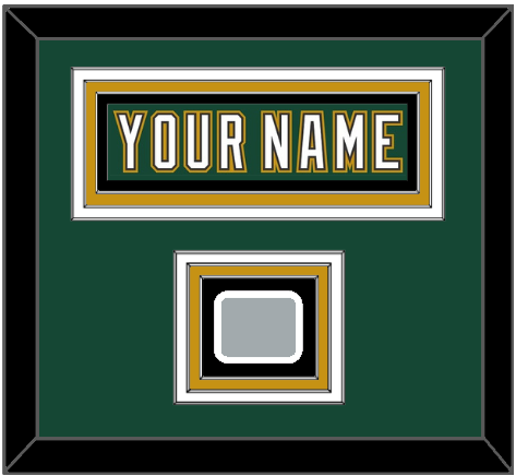 Dallas Nameplate & Stanley Cup Finals Patch - Alternate Green (1997-1999) - Triple Mat 2