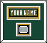 Dallas Nameplate & Stanley Cup Champions Patch - Alternate Green (1997-1999) - Triple Mat 2