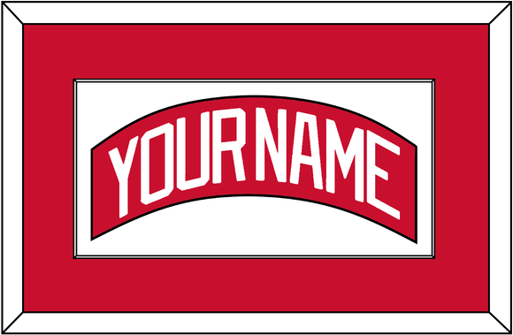 Detroit Nameplate - Road Red (1982-1983) - Single Mat 1