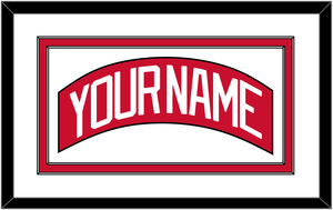 Detroit Nameplate - Home Red - Double Mat 1