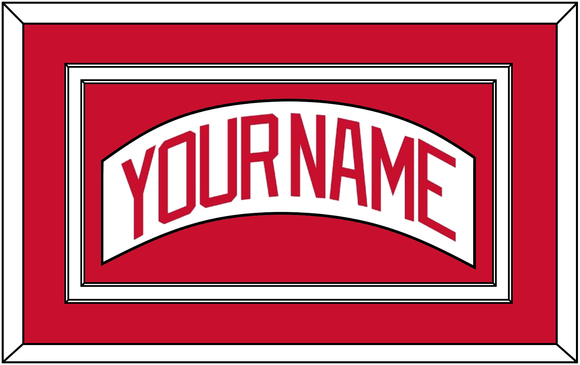 Detroit Nameplate - Home White (1982-1983) - Double Mat 1