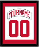 Detroit Nameplate & Number (Back) Combined - Home White (1983-1987) - Single Mat 1