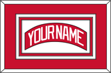 Detroit Nameplate - Home Red (2007-2017) - Triple Mat 1
