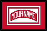 Detroit Nameplate - Home Red - Triple Mat 1