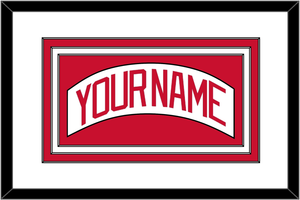 Detroit Nameplate - Road White - Triple Mat 1