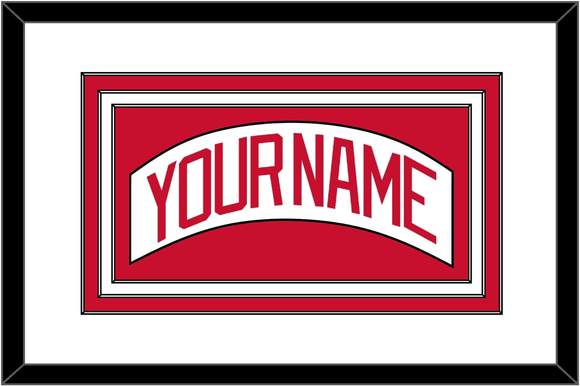 Detroit Nameplate - Road White - Triple Mat 1