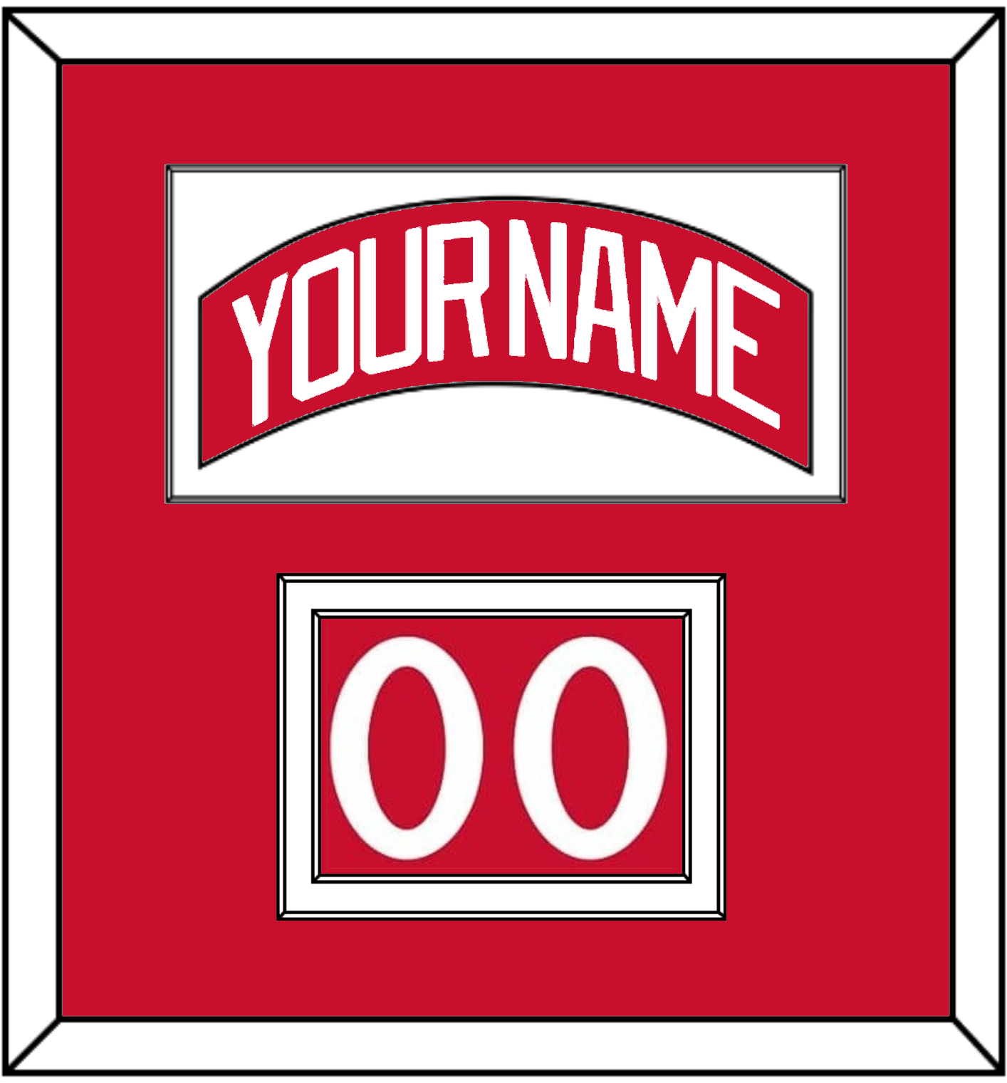 Detroit Nameplate & Shoulder Number