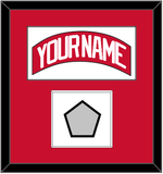 Detroit Nameplate & 2008 Stanley Cup Champions Patch - Home Red (2007-2017) - Single Mat 1