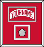 Detroit Nameplate & Stanley Cup Finals Patch - Home White (1997-2007) - Double Mat 1