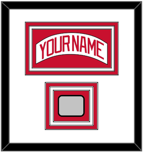 Detroit Nameplate & Stanley Cup Finals Patch - Home White (1997-2007) - Triple Mat 1