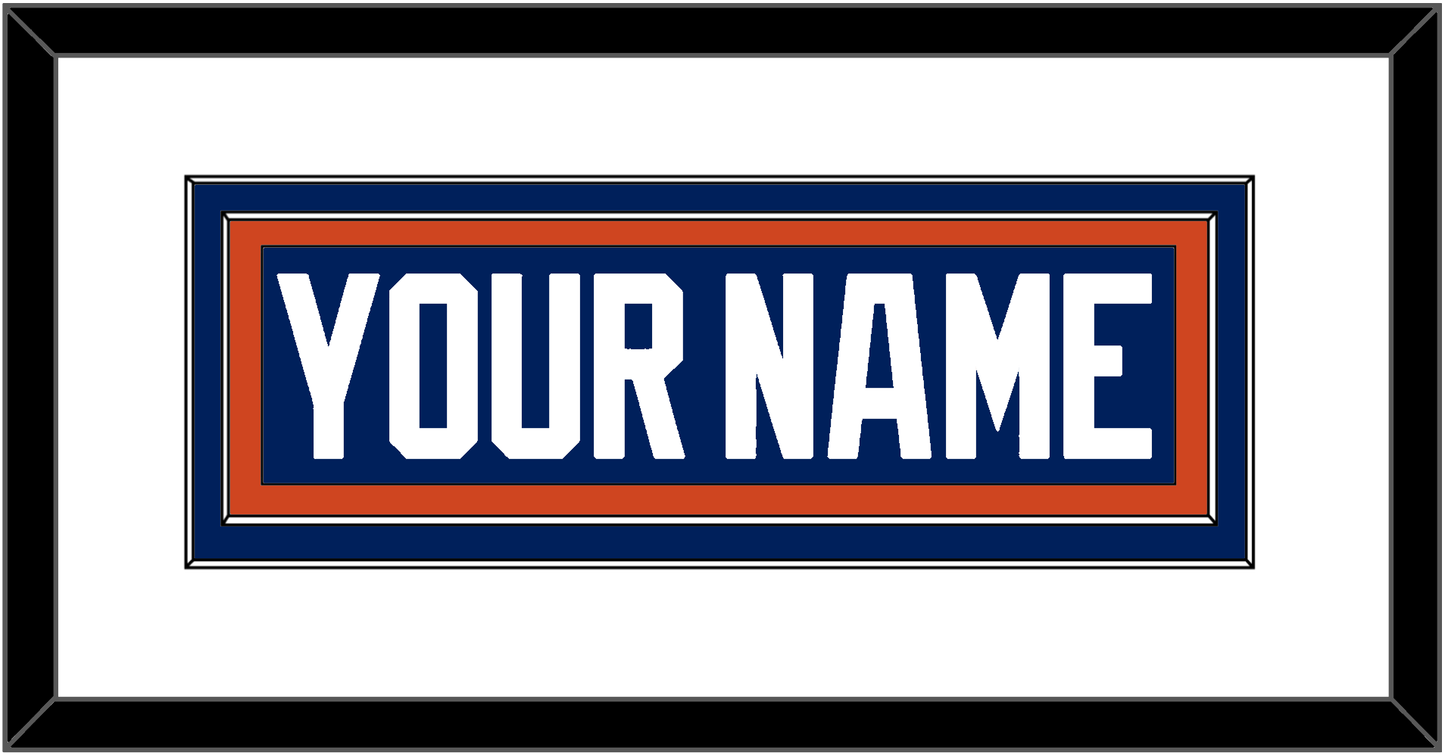 Edmonton Nameplate - Home Blue - Signature Tier 1