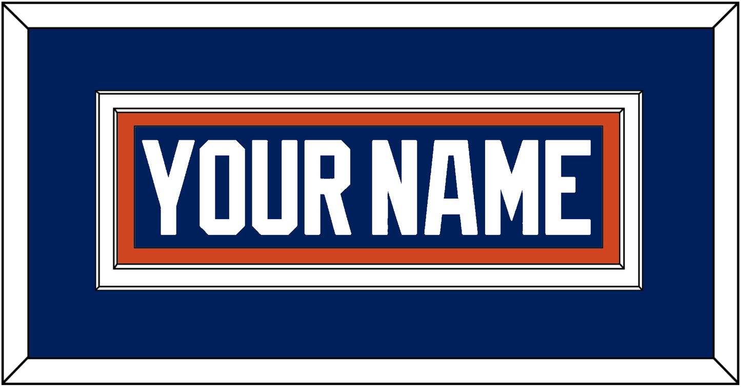 Edmonton Nameplate - Home Blue - Signature Tier 2