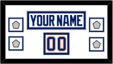 Edmonton Nameplate, Number (Shoulder) & 4 Stanley Cup Champions Patches - Home White (1981-1994) - Double Mat 2
