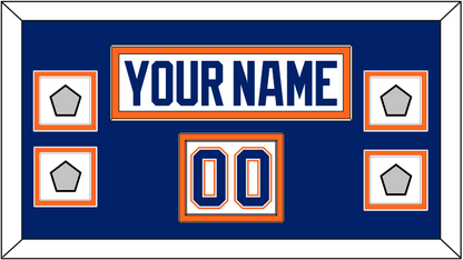 Edmonton Nameplate, Number (Shoulder) & 4 Stanley Cup Champions Patches - Home White (1981-1994) - Signature Tier 3