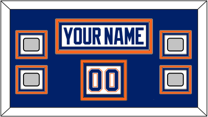 Edmonton Nameplate, Number (Shoulder) & 4 Stanley Cup Champions Patches - Home White (1981-1994) - Premier Tier 2
