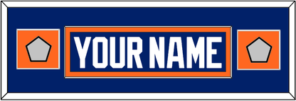 Edmonton Nameplate & 2 Stanley Cup Champions Patches - Road Blue (1981-1994) - Essential Tier 4