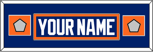 Edmonton Nameplate & 2 Stanley Cup Champions Patches - Road Blue (1981-1994) - Essential Tier 4
