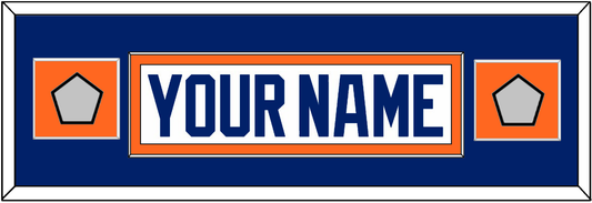 Edmonton Nameplate & 2 Stanley Cup Champions Patches - Home White (1981-1994) - Essential Tier 4