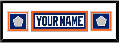 Edmonton Nameplate & 2 Stanley Cup Champions Patches - Home White (1981-1994) - Signature Tier 5