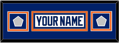 Edmonton Nameplate & 2 Stanley Cup Champions Patches - Home White (1981-1994) - Signature Tier 6