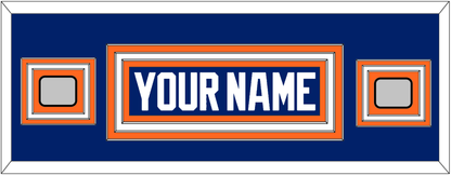 Edmonton Nameplate & 2 Stanley Cup Champions Patches - Road Blue (1981-1994) - Premier Tier 2