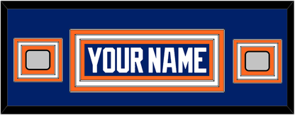 Edmonton Nameplate & 2 Stanley Cup Champions Patches - Road Blue (1981-1994) - Premier Tier 2