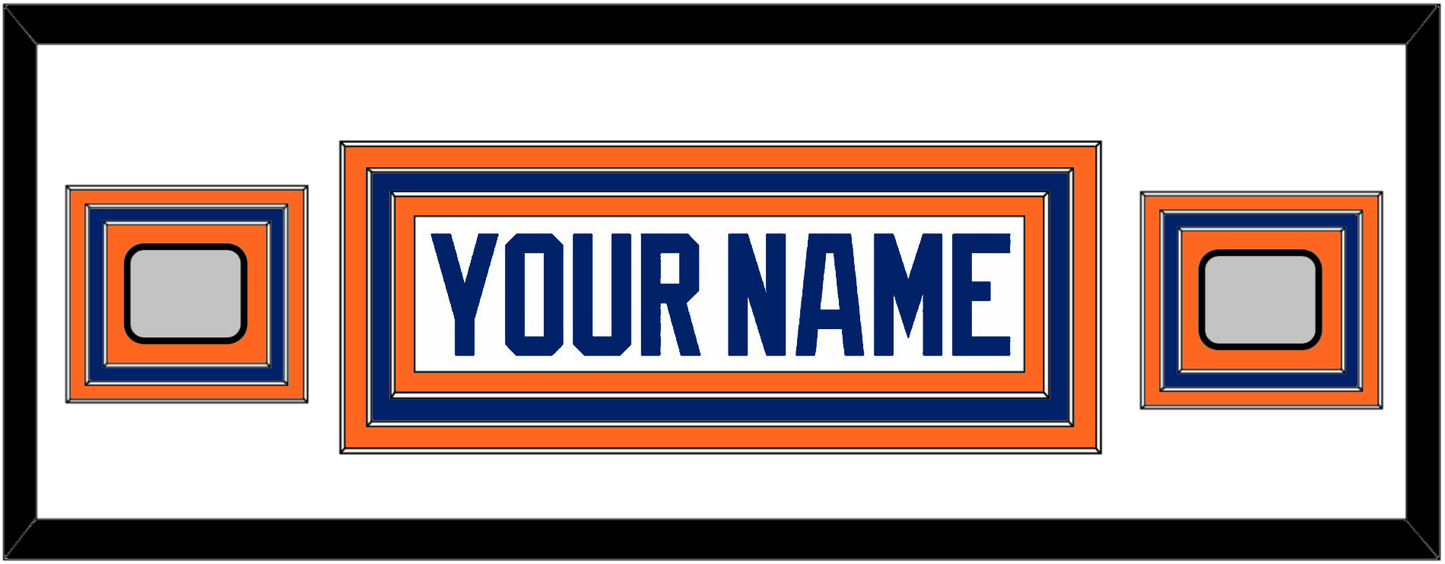 Edmonton Nameplate & 2 Stanley Cup Champions Patches - Home White (1981-1994) - Premier Tier 3