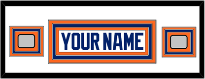 Edmonton Nameplate & 2 Stanley Cup Champions Patches - Home White (1981-1994) - Premier Tier 3