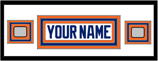 Edmonton Nameplate & 2 Stanley Cup Champions Patches - Home White (1981-1994) - Premier Tier 3