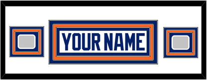 Edmonton Nameplate & 2 Stanley Cup Champions Patches - Home White (1981-1994) - Premier Tier 4