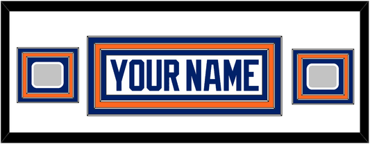 Edmonton Nameplate & 2 Stanley Cup Champions Patches - Home White (1981-1994) - Premier Tier 4