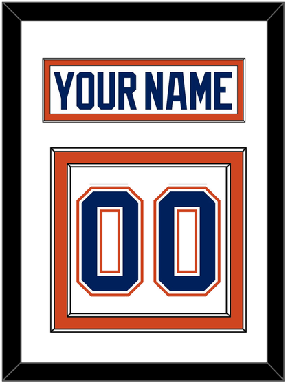 Edmonton Nameplate & Number (Back) - Road White - Signature Tier 1