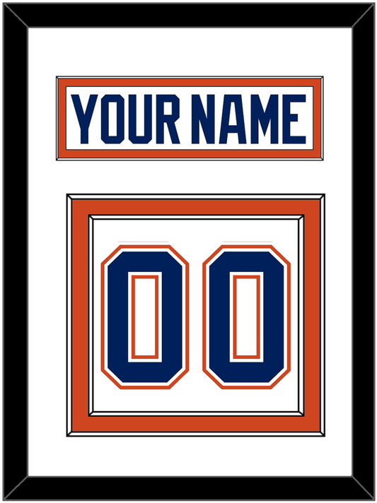 Edmonton Nameplate & Number (Back) - Road White - Signature Tier 1