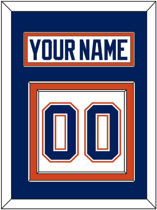 Edmonton Nameplate & Number (Back) - Road White - Signature Tier 2